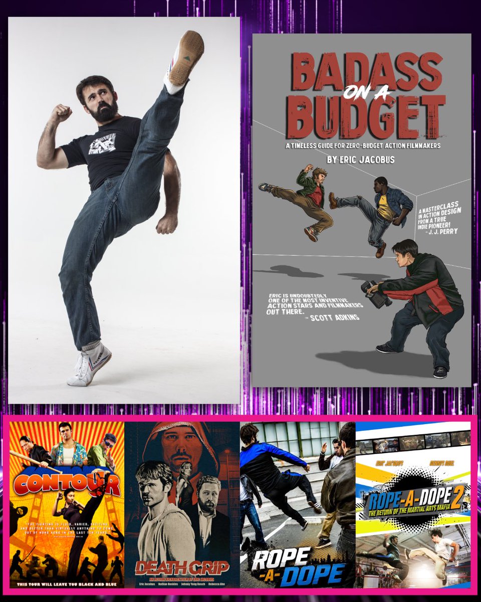BadMoviesWeLuv's tweet photo. 🚨 New Episode 🚨 

July’s Filmmaker in Focus is @theericjacobus The stunt man, writer, director, actor, and author, joined me to talk about his new practical blueprint for aspiring filmmakers, Badass on a Budget: A Timeless Guide for Zero-Budget Action Filmmakers.

Links Below👇 https://t.co/Y76cYezqID