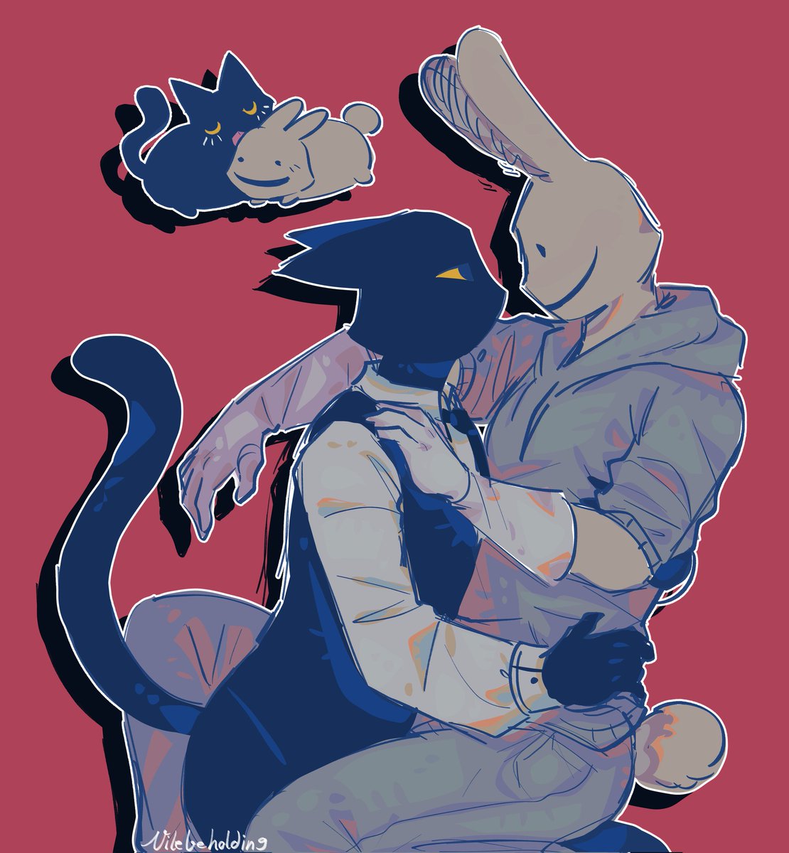 vilebeholding's tweet photo. I didnt like how the shading looks but heres a doodle speed paint #animalhospital https://t.co/bWwDXy19Ta