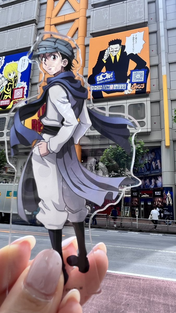 PHeytun49387's tweet photo. レオリオはジンととるよね🥺
ジンにまつわるキャラ見つけたときが興奮だたね
#渋谷HUNTER街　#ハンターハンター　#1億部突破記念 https://t.co/LrFhFwyXBg