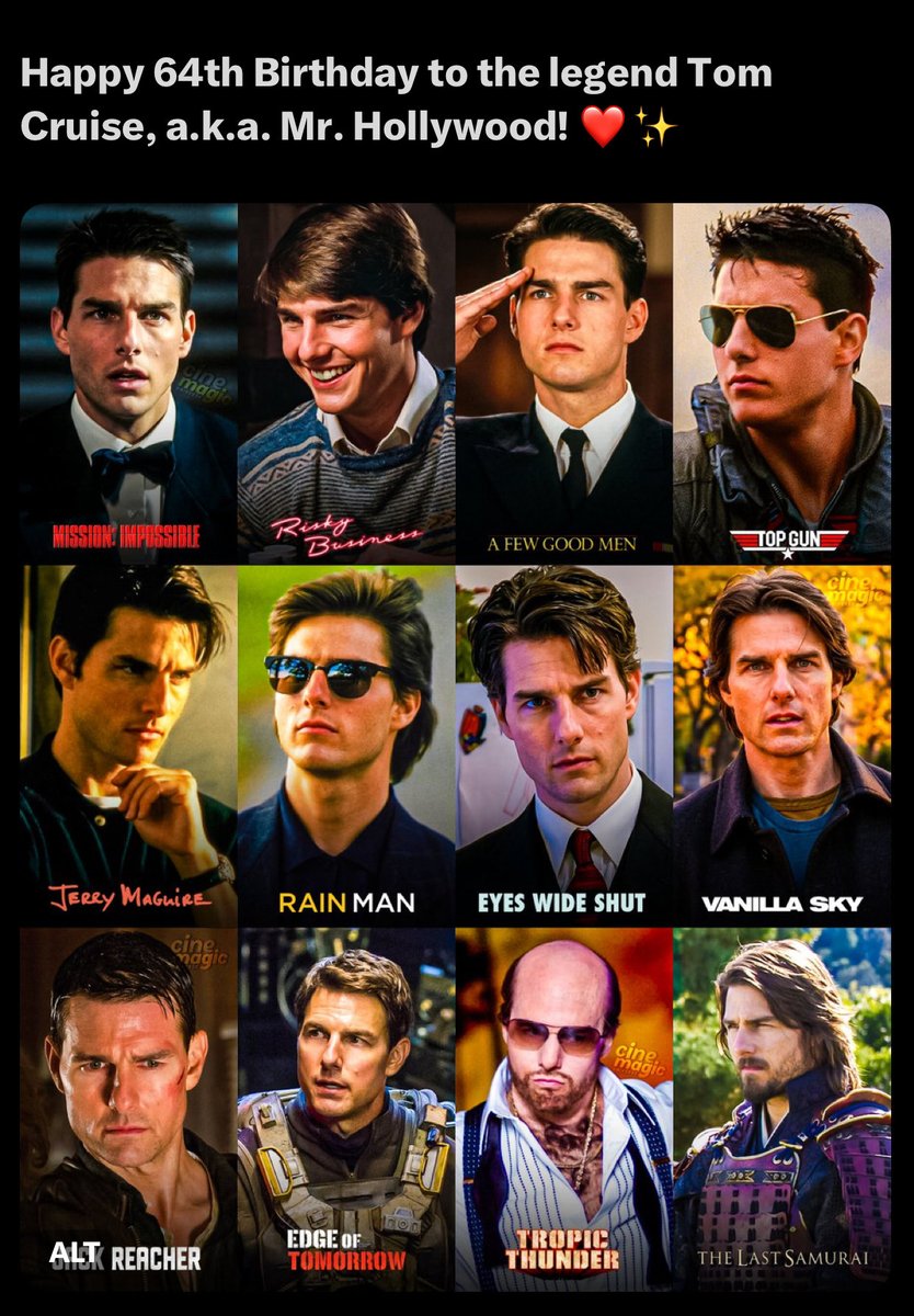 Cruisesupreme_'s tweet photo. @_filmcrave Happy 64th Birthday Tom Cruise!!! 😉🥰💞May God Continue Blessings throughout your journey, your passion is always inspiring, motivating, loving what you do is a blessing in itself. You continue to do you it looks great on you! @TomCruise @Crazy4TomCruise @TeamTomCruise https://t.co/qz4NgoOZNx