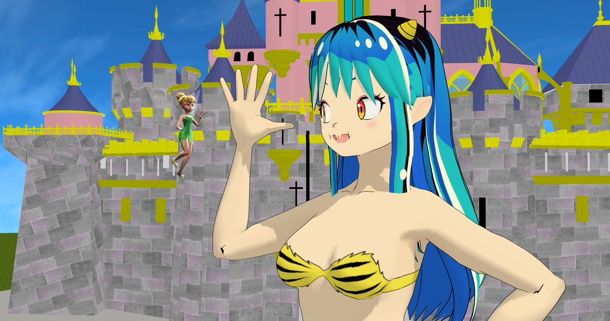KaiMvla's tweet photo. Lum Invader from Urusei Yatsura meeting Tinker Bell. Made at MMD.  

Models and background by other people.

#Lum #LumInvader #UruseiYatsura #うる星やつら #TinkerBell #RumikoTakahashi #Shogakukan #Disney #Anime #Crossover #MMD https://t.co/0tSCIBnkML