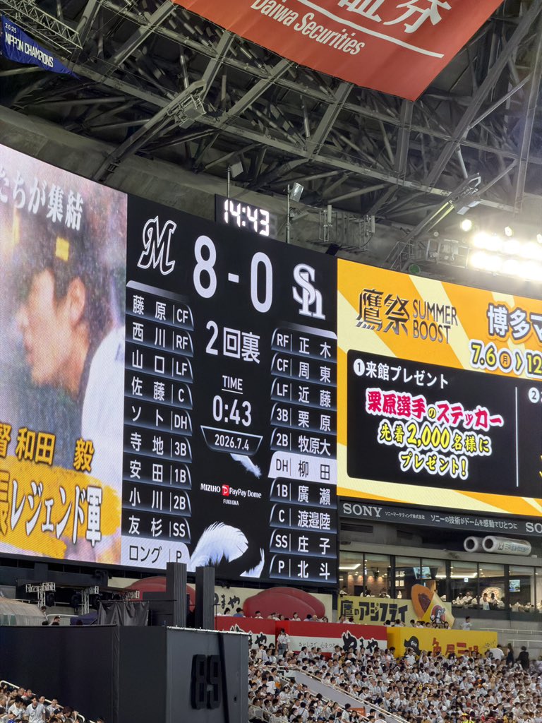 ryupro520's tweet photo. 2回で8-0…

夢…？

#chibalotte https://t.co/xbFhWFJq8n