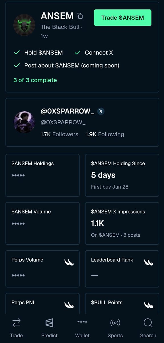 0XSPARROW_'s tweet photo. Insane run @blknoiz06 🍻
We are so back 
$ANSEM https://t.co/1aqmGi8IQg