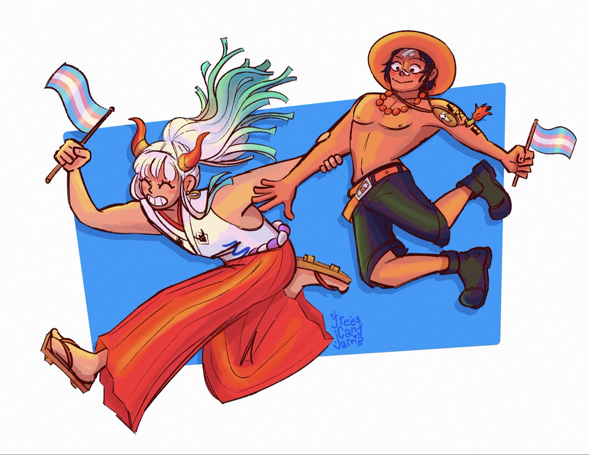 treescantjump's tweet photo. extending pride month for them #yamace #yamato #onepiece https://t.co/8Xnk4UevTS