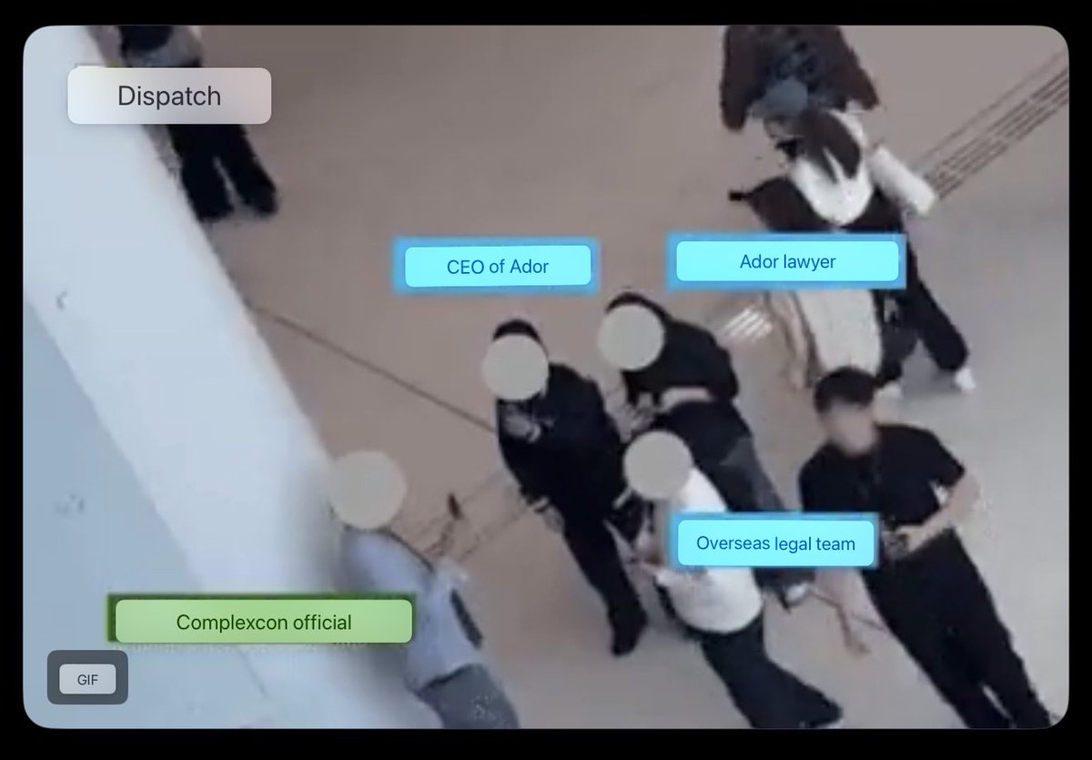 PoppyKPoppie's tweet photo. 2 lawyers and ador’s ceo is what ador meant by giving support to newjeans during complexcon a day after the injuction was granted….now why wasn’t this recording sent to court??? https://t.co/E1POtF0PmP