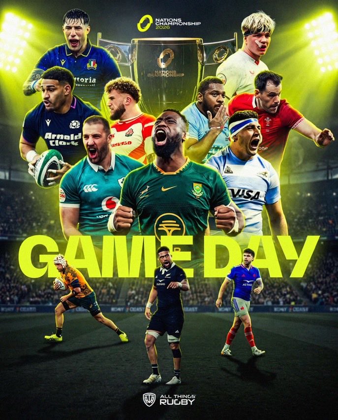 SteppinRazorr's tweet photo. Enough Football for now

Time for some Rugby 🍿🎥#NationsChampionship #rugby

@AllBlacks vs @FranceRugby 
@JRFURugby vs @Federugby 
@wallabies vs @IrishRugby 
@fijirugby vs @WelshRugbyUnion 
@Springboks vs @EnglandRugby 
@lospumas vs @Scotlandteam 

What a line up. Let’s gooo 💪🏿 https://t.co/8AsLBFvpeO