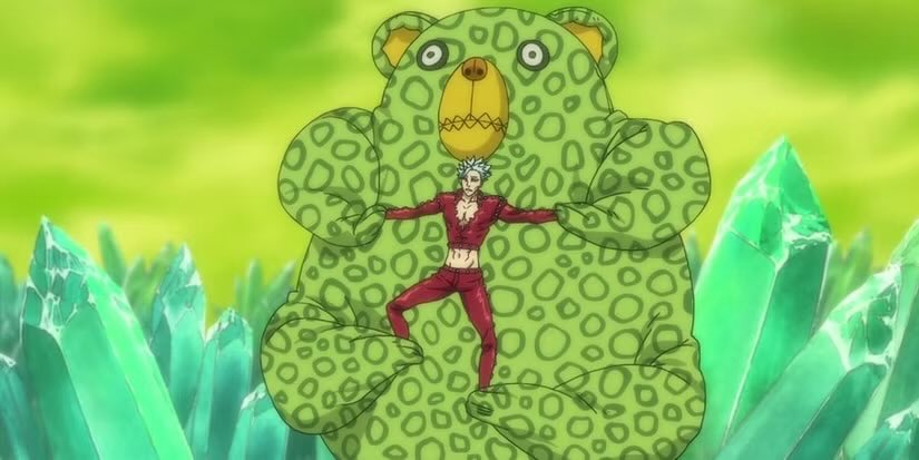 Shinister__'s tweet photo. @elecwindgodfist For those who don’t know what I’m talking about anytime the second form of his weapon was used this giant stuffed bear would move around but rather than coloring all the spots they just throw a background image with the textures pre made into the frames so that way it flowed https://t.co/qM3wsq4BvX