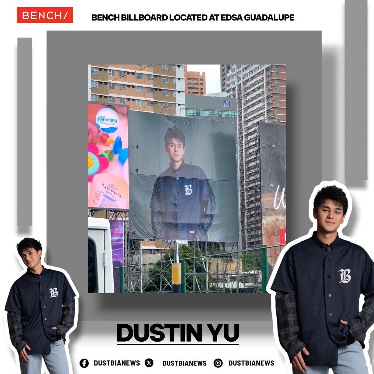 DUSTBIANEWS's tweet photo. [SPOTTED] @benchtm newest billboard featuring Dustin Yu along EDSA GUADALUPE ❤

Have you seen it in person yet?
Tag it and post it 💛

Congratulations Dustin @dustinyuu
We are very proud of you 👏 

#DustinYuForBench https://t.co/WcyjyQ21bu