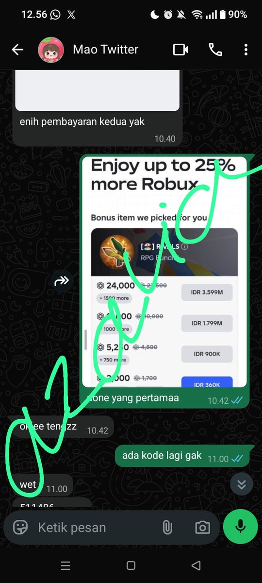 Azalia083's tweet photo. voucher Samsung Roblox (7) https://t.co/tmPbITWclJ