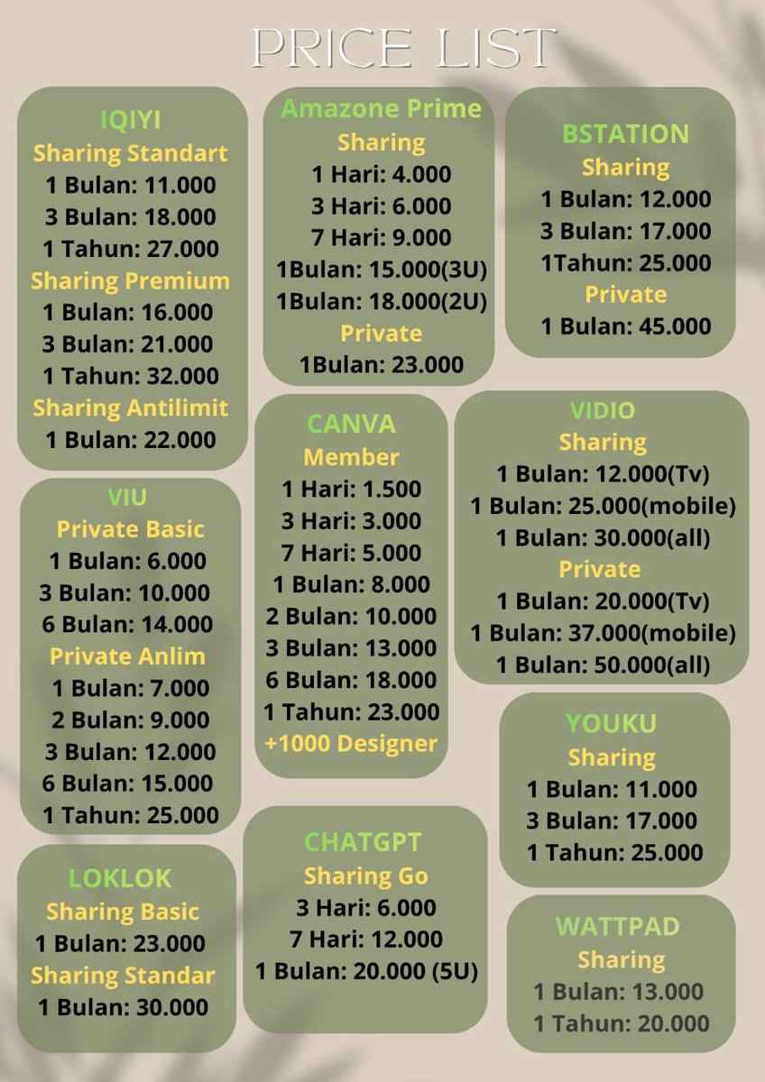 aulia0427's tweet photo. WTS WTB yang lagi nyari langganan aplikasi premium yang trusted di sini ada, yg mau order ke https://t.co/eUm5aUB027 (087747743516)🥰

ada youtobe, spotify, capcut, netflix, zoom, disney+, wetv, viu, iqiyi, dll boleh ditanya dulu, bisa qris ya🤩
#zonauang  #zonajajan https://t.co/Us9519eohg