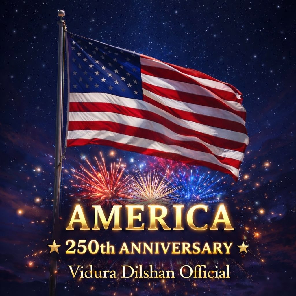 ViduraDilshan_'s tweet photo. Celebrating Freedom... 🇺🇸 250 Years of American Pride 🇺🇸✨ #MakeAmericaGreatAgain #WorthProtecting #250thanniversary https://t.co/fJdgZnwTw7