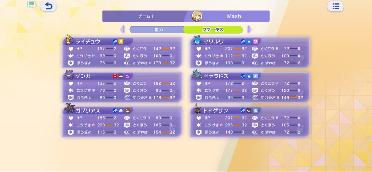 Mash_Histophere's tweet photo. 誰でも入手できるポケモンだけで強くなる

『配布ﾗｲﾁｭｳ＋初期ﾋﾟｶﾁｭｳ(ﾋﾟｶﾁｭｳ抜き)』

努力値振りもシンプルな特化振り

最初に貰えるポケモンで、『ピカチュウ』を選ぶ
↓
配布ライチュウin ピカチュウout
↓
努力値整えて完成

#ポケモンチャンピオンズ https://t.co/rUNi9kg6kO