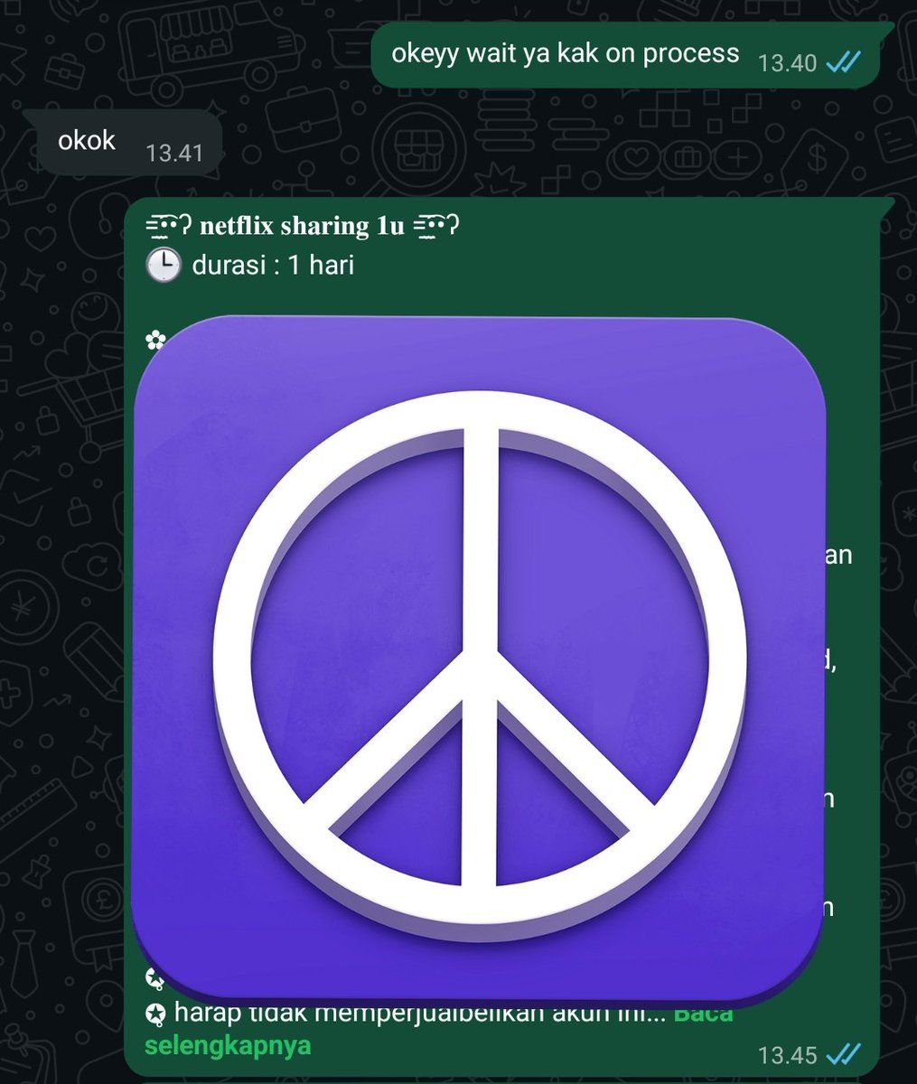 chaerythetic's tweet photo. kurang fast respon apa lagi coba, prosesnya cuma 5 menit 😌‼️
yang mau jajan app prem apalagi netflix (fast respon) yukk wa akuu https://t.co/FqgYXnNONz

#zonauangㅤ #zonaba #zonabu https://t.co/1gwZ58kEe3