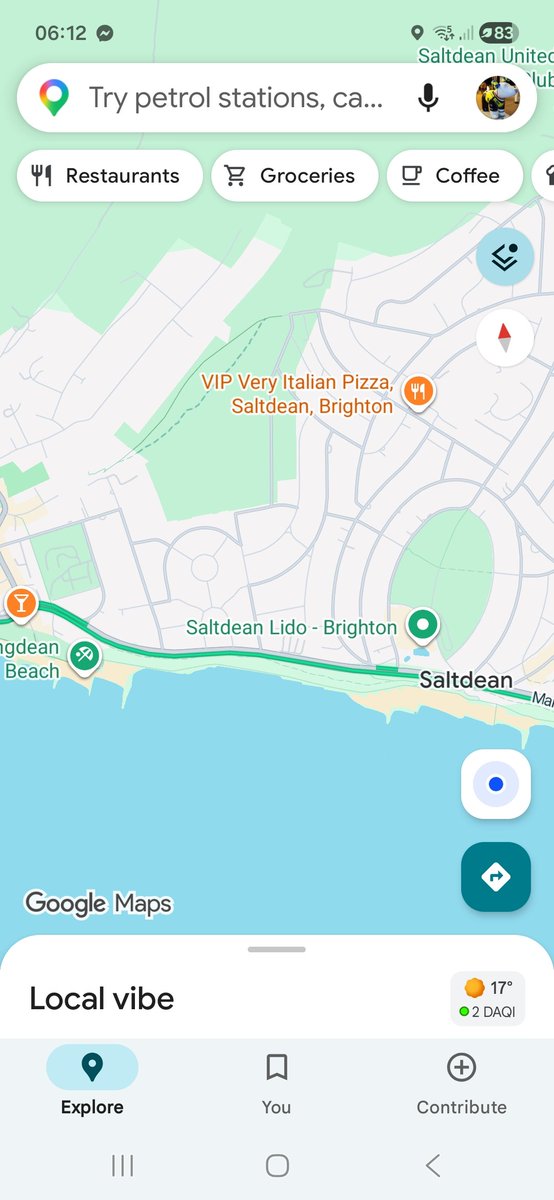 SussexTW's tweet photo. A259 Between Rottingdean and Saltdean emergency roadworks  lane closed Eastbound.Westbound traffic having to use the Bus lane approach with caution @BBCSussex @BrightonHoveCC @seahavenfm @SussexIncidents https://t.co/2LGwU2IVbn