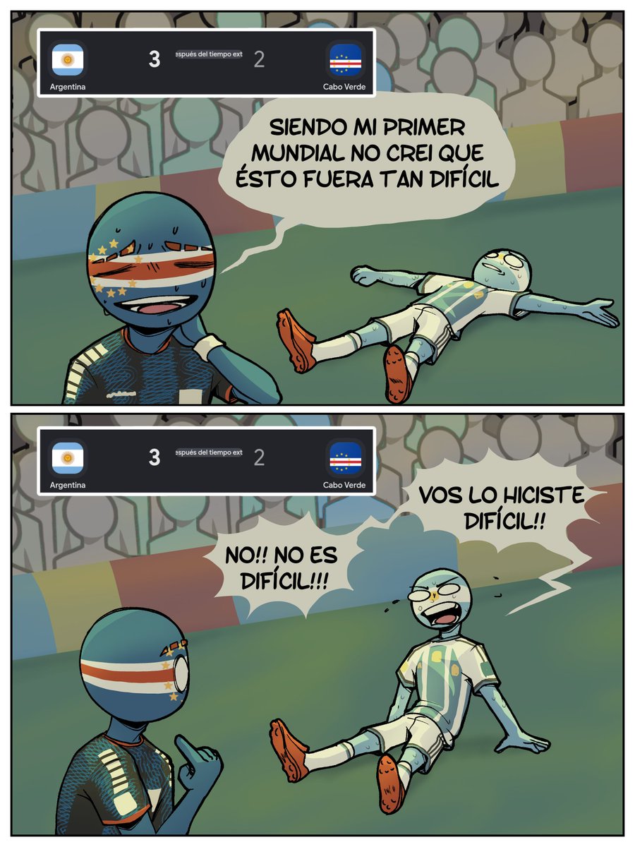 torakasshu's tweet photo. Kasksjaksjs... Arge nunca lo sintió tan cercas con un novato.. #mundialdefútbol2026 #countryhumans https://t.co/iFD2JlB47l