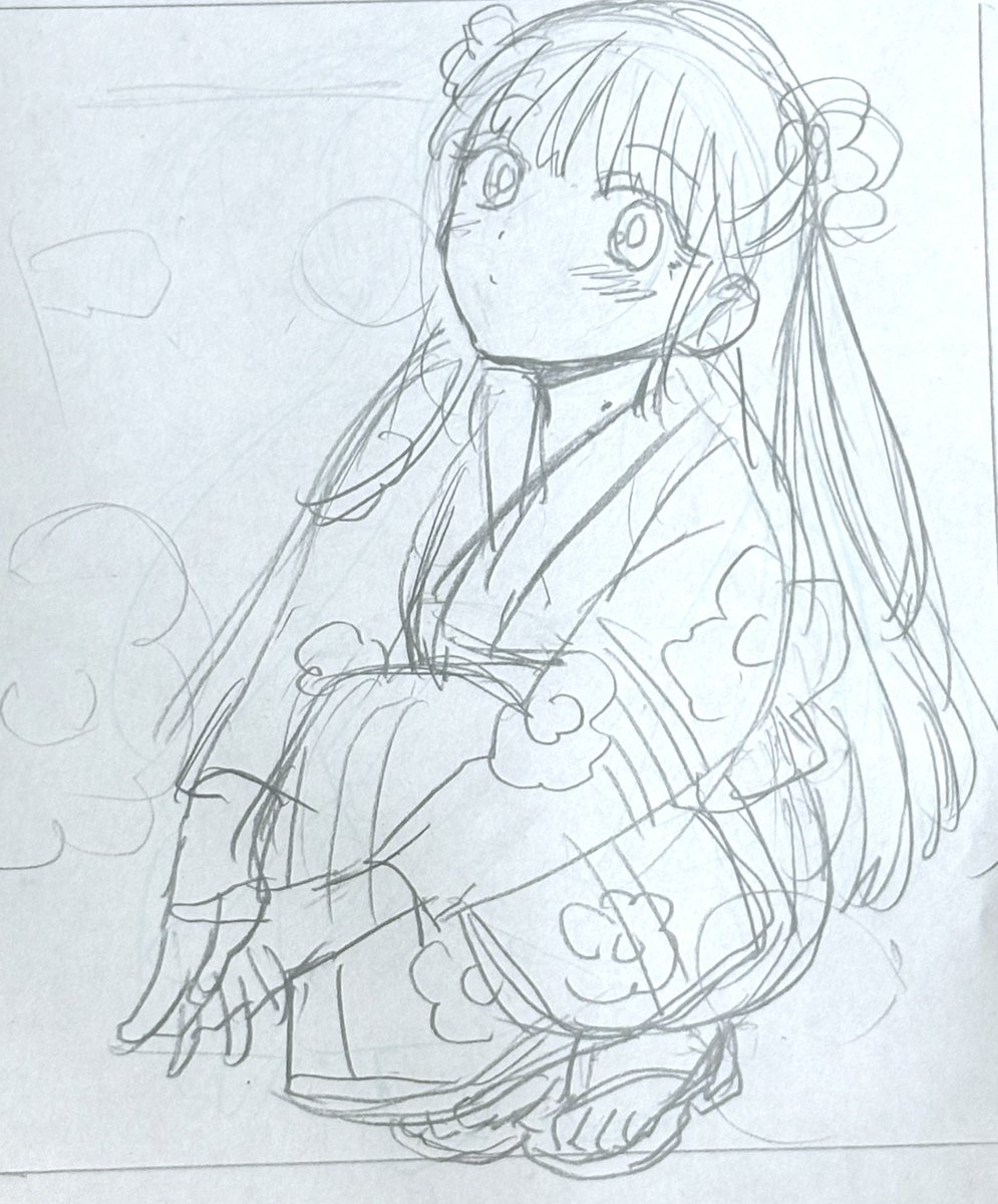 夏浴衣の杏奈ちゃん🥰✨✨✨ 浴衣👘って直線裁断の仕立てだから、立体