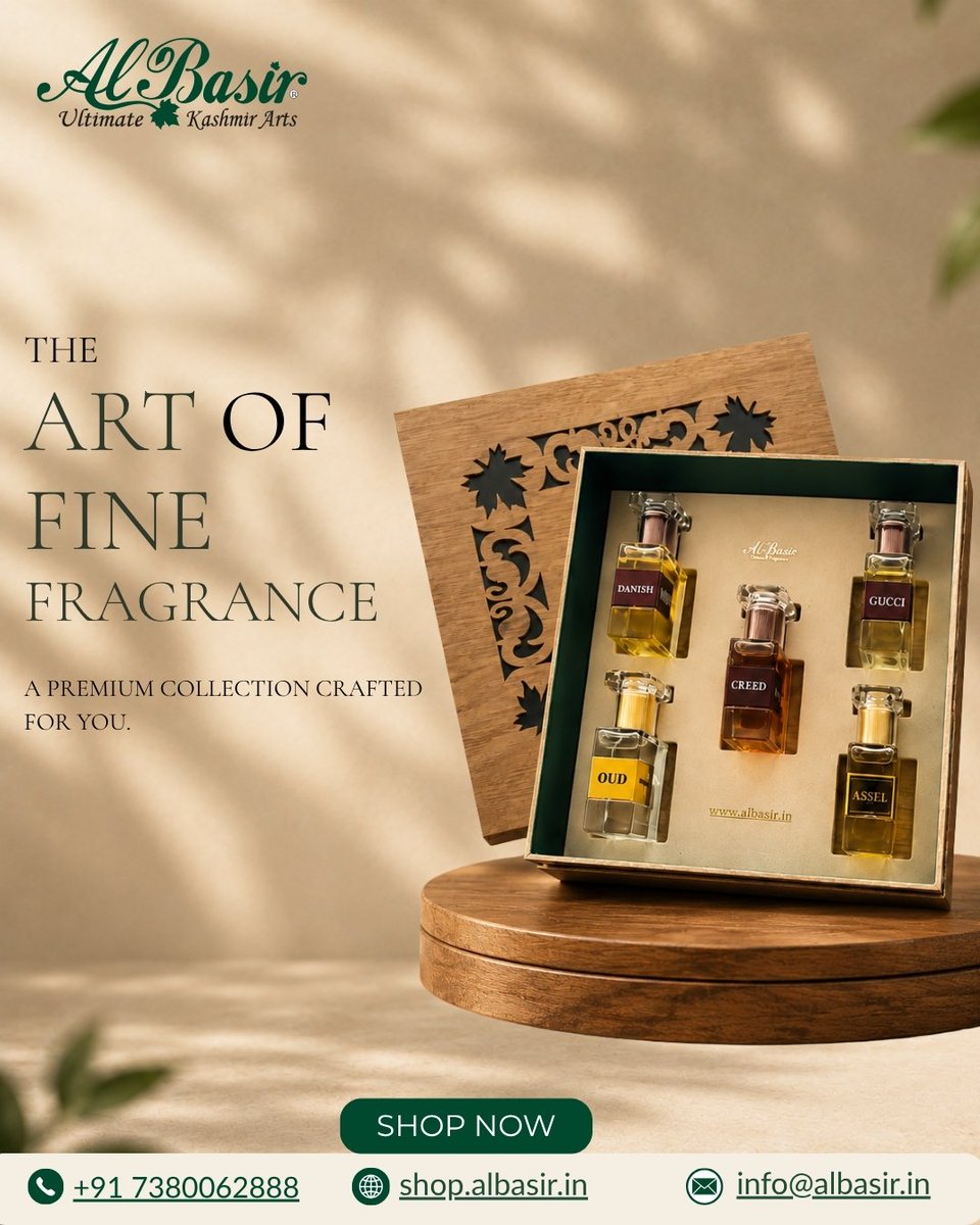 albasirindus's tweet photo. Luxury in every drop. ✨
Discover our premium attar combo featuring Danish, Creed, Gucci, Oud &amp; Assel.
🌿 Alcohol-Free | ⏳ Long-Lasting | 🎁 Perfect for Every Occasion
📩 DM to order.
https://t.co/4Ishppy4dq
WhatsApp Us:- +91 9463777888
 #LuxuryFragrance #LongLastingFragrance https://t.co/otTFatvDYN