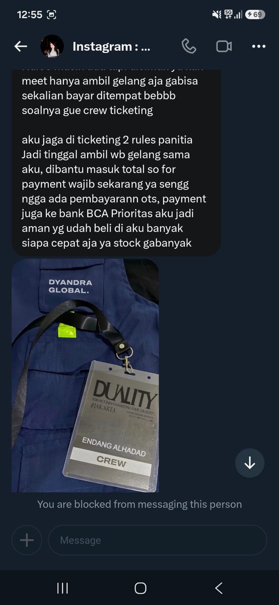 ailuroephile's tweet photo. [HELP RETWEET] SCAMMER !!!! 

Ini orangnya > @endangalhavm 
Adik gue kena, balikin kak, hei, orang yang kamu dzolimin jauh jauh loh dari Surabaya bela-belain juga buat ambil cuti. Dan tiba-tiba udah TF langsung block. https://t.co/gY7PGIgBdS