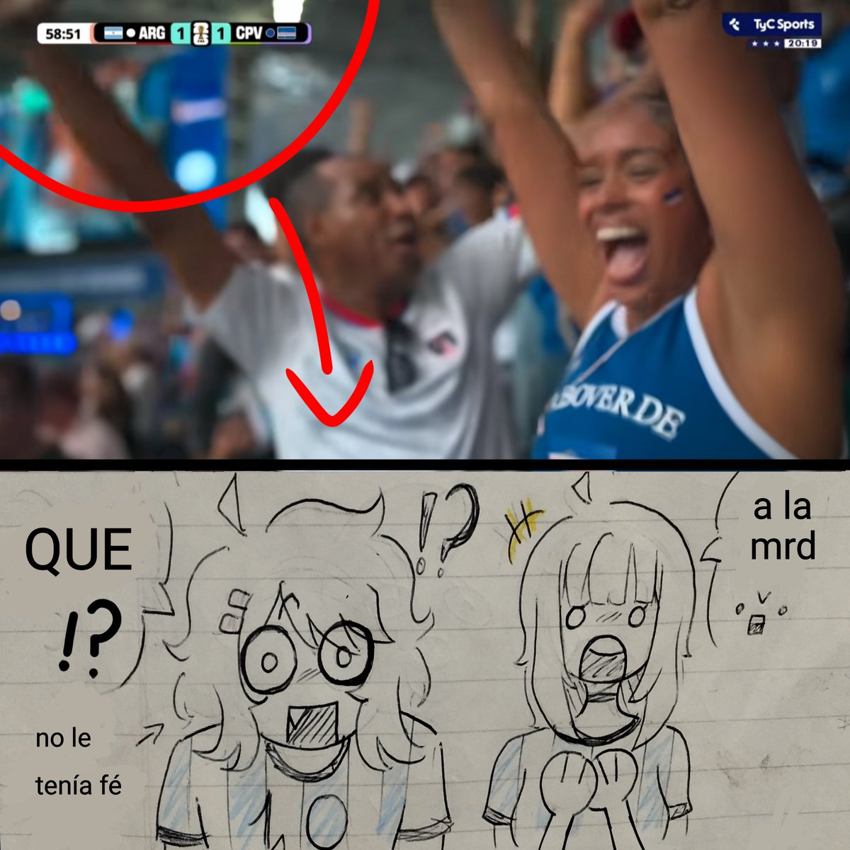 MiaMendoza42136's tweet photo. JSJASJ ESTA FUERON SINCERAMENTE MIS REACCIONES 🥸
#futbol #mundial #goles #argentina #caboverde #dibujo #goles https://t.co/G59SHQxcQa