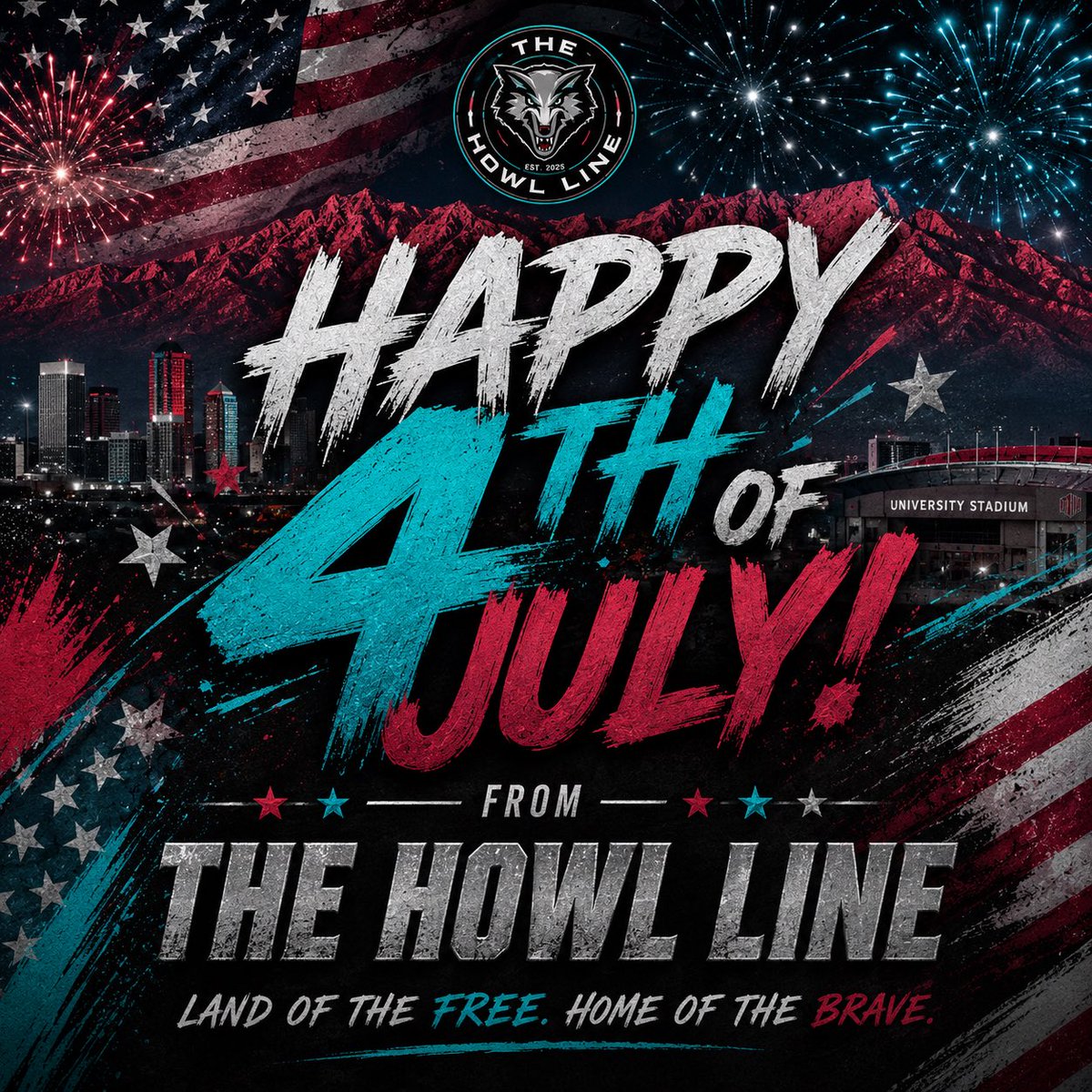 TheHowlLine's tweet photo. Happy 250th Birthday to the greatest experiment in self-government the world has ever known. 🇺🇸

Through every challenge and every triumph, America continues striving to become a more perfect union. God bless America, and Happy Independence Day!

#GoLobos #HowlLine #LoboNation #505Strong #NewMexicoLobos #CherryAndSilver #UNM #FearTheHowl #FillTheStands #SupportThePack #CherrySilverGrit #LoboPride #LoboFootball #UNMFootball #CollegeFootball #CFB #LoboBasketball #UNMbasketball #CollegeBasketball #CBB #CollegeAthletics #CollegeSports #NCAA #SupportCollegeAthletics