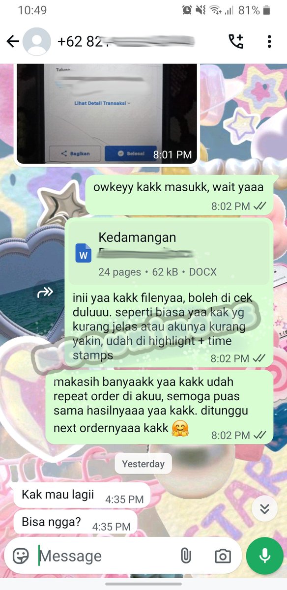 femgirl33's tweet photo. JOKI TUGAS 400+ TESTI 
✅ kirim fisik daerah bandung &amp; jatinangor

joki makalah
joki essay
joki soal
joki ppt
joki ketik
joki tulis tangan
joki poster/infografis
joki transkrip audio/video

📚 kesos sosiologi sejarah pkn ips pancasila politik
WA: https://t.co/wRk9fi7p1W
#zonauang https://t.co/tNF70w1wex