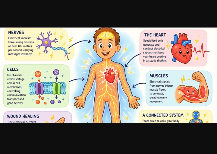 rameshvdesai's tweet photo. Human body is electric. 
Cell membrane holds a charge, that charge powers healing
When we’re injured or inflamed, cellular voltage drops
healthy cell sits  -20 to -25 millivolts.chronically ill, injured cell drop to -15 mV /less
#humanbodycell 
#CellularEnergy 
#jerrytennant https://t.co/ukxSpd366x