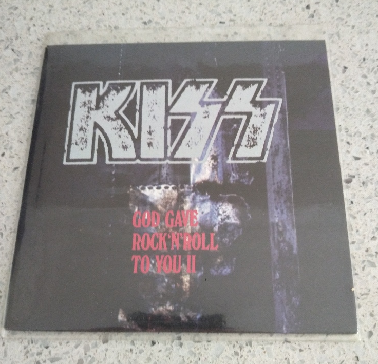 debonoWCE's tweet photo. @kiss Wow! Look what I just found in my CD collection. Must have been my late brothers I think. Mint condition and never opened. From Brashs store Perth. ( 'Bill &amp; Ted's Bogus Journey'), marking the legendary final studio video and recording contribution of beloved drummer Eric Carr. https://t.co/UXVIxZzFTd