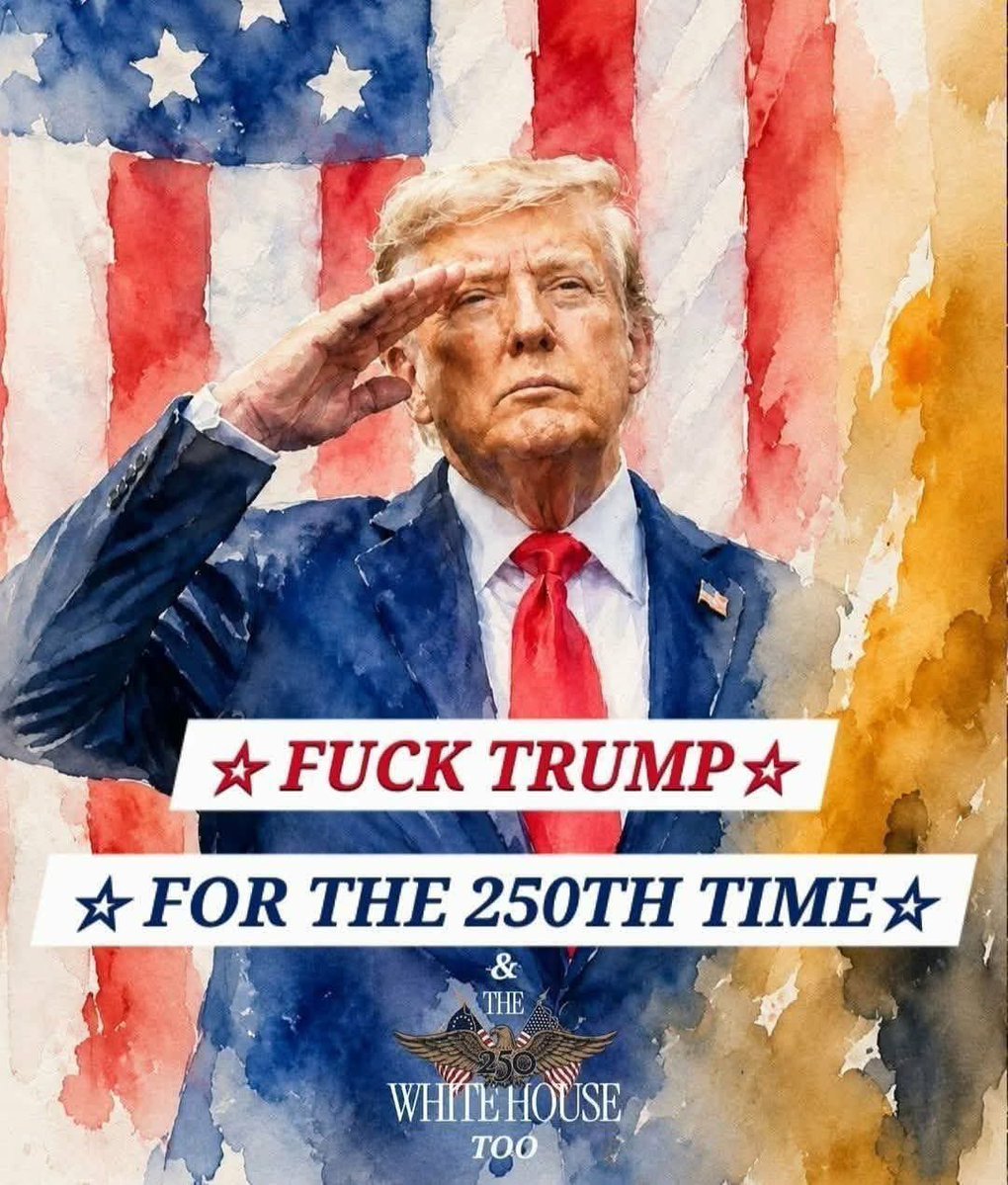 FDT_Mission's tweet photo. Fuck Trump for the 250th aTime! https://t.co/Wup2Fp5aAM