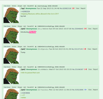 EdwardScisDih's tweet photo. I FOUND THE AMERICA 250 RUNNER,

In 2015 a 4chan user made "The Don" meme and it went MAX viral with people spamming it on 4chan,

Literally one of the biggest Trump memes and has NEVER BEEN TOKENIZED!!!

This has to be the only viral Trump meme that there is no coin for??

4Chan Thread - https://t.co/yzKrKUZYaB