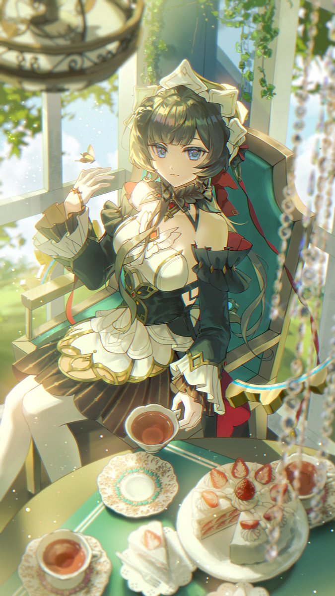 MarseilleZwei's tweet photo. #原神 #サンドローネ #sandrone 一人お茶会 https://t.co/QnzNWx8r4W
