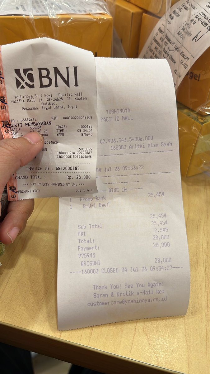 mintsugareu's tweet photo. Mam yoshinoya 28k hihiw promo wondr bni ya guys https://t.co/vAQm3OqWkA