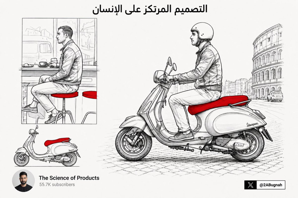 2ABugnah's tweet photo. #التصميم_المرتكز_على_الإنسان #التصميم_المتمحور_حول_الإنسان #التفكير_التصميمي #تصميم_المنتجات #التصميم_الصناعي #الهندسة #الهندسة_الميكانيكية #الهندسة_البشرية #تطوير_المنتجات #الابتكار #الإبداع #تجربة_المستخدم #تجربة_العميل #التركيز_على_العميل #حل_المشكلات #التنقل_الذكي #السكوتر https://t.co/XjOTgreDvG