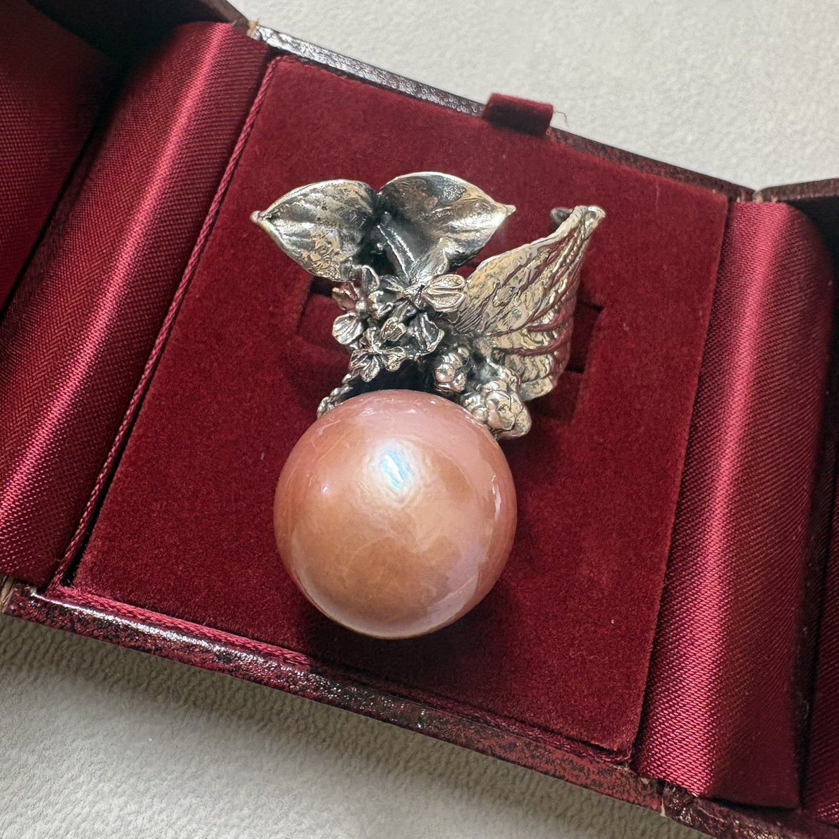uu_beaut's tweet photo. 美しすぎるリング②
淡水ピンクパールは19.5mm https://t.co/7j0Gx42gO2