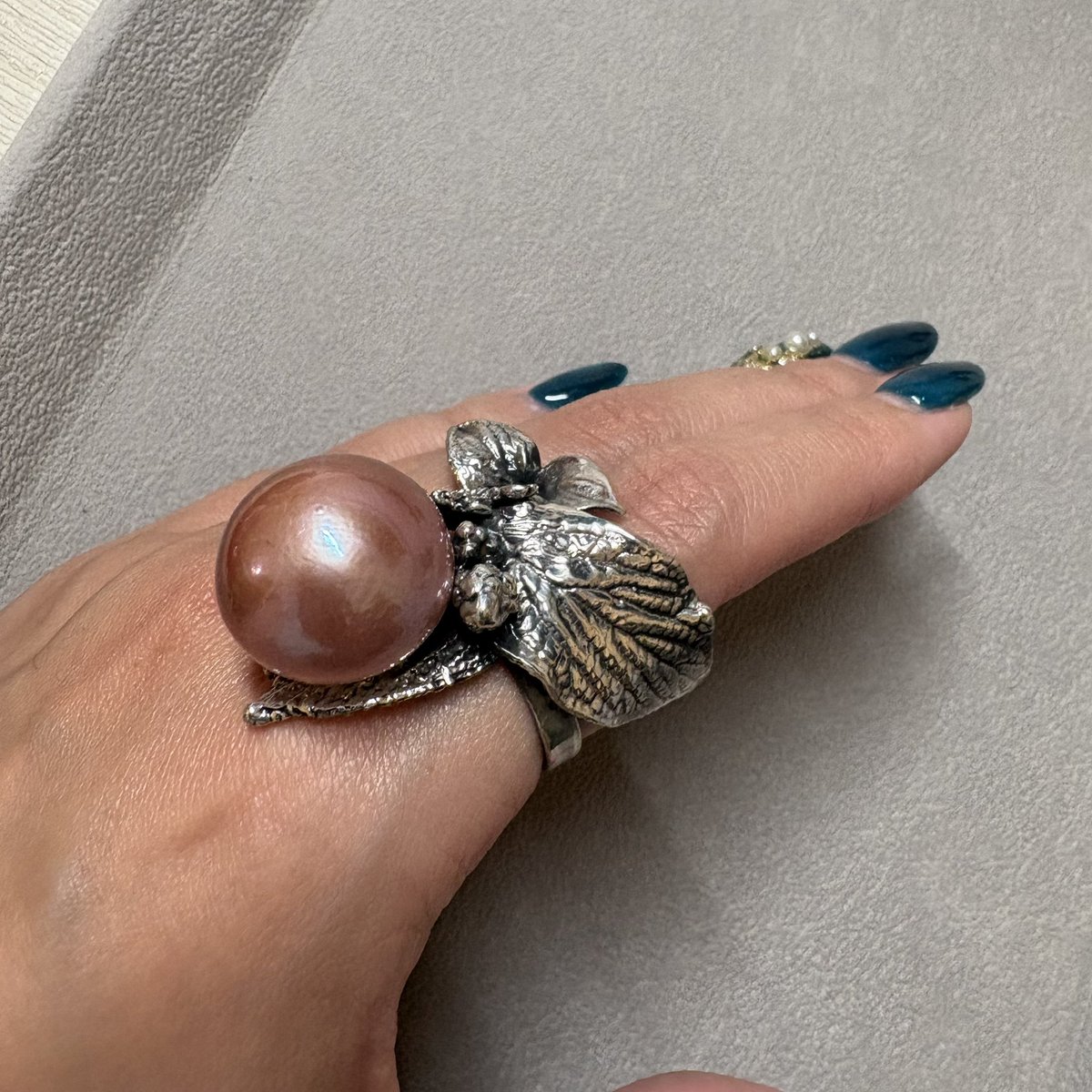 uu_beaut's tweet photo. 美しすぎるリング②
淡水ピンクパールは19.5mm https://t.co/7j0Gx42gO2