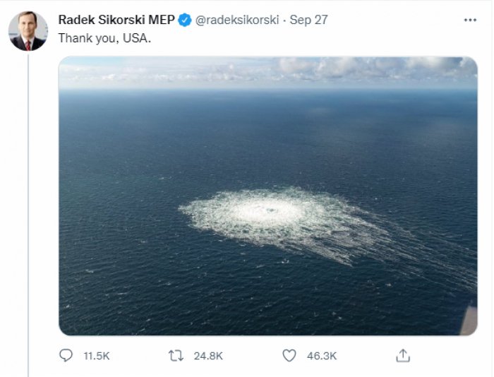 Glenn_Diesen's tweet photo. We went from being told it was in the "Russian playbook" to destroy their own energy infrastructure, to being told it was an obscure Ukrainian group. Europe's critical energy infrastructure can be destroyed, yet there cannot be any challenge to these ridiculous stories. https://t.co/fxmqjln6uh