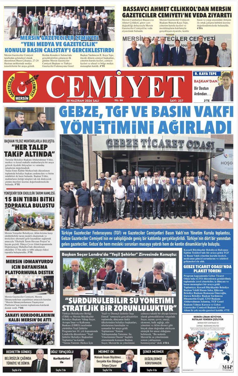 MersinGC's tweet photo. “CEMİYET GAZETESİ”
       Haziran 2026
      https://t.co/CzpWGCKlKW https://t.co/GDsuNo2NM3