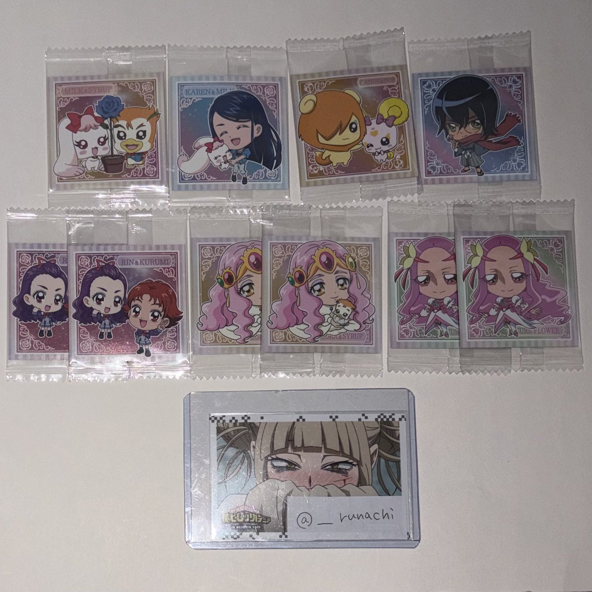 __runachi's tweet photo. 【 譲渡 交換 】 プリキュア シール ウエハース 名探偵プリキュア

譲｜画像参照

求｜画像1　120円＋送料
　　画像2　60円＋送料
　　or 異種キュアアンサー

⚪︎郵送にて
⚪︎paypay
⚪︎画像1は画像2から同数〜倍数お迎え必須

よろしくお願いいたします。 https://t.co/aRRg7jj4uR