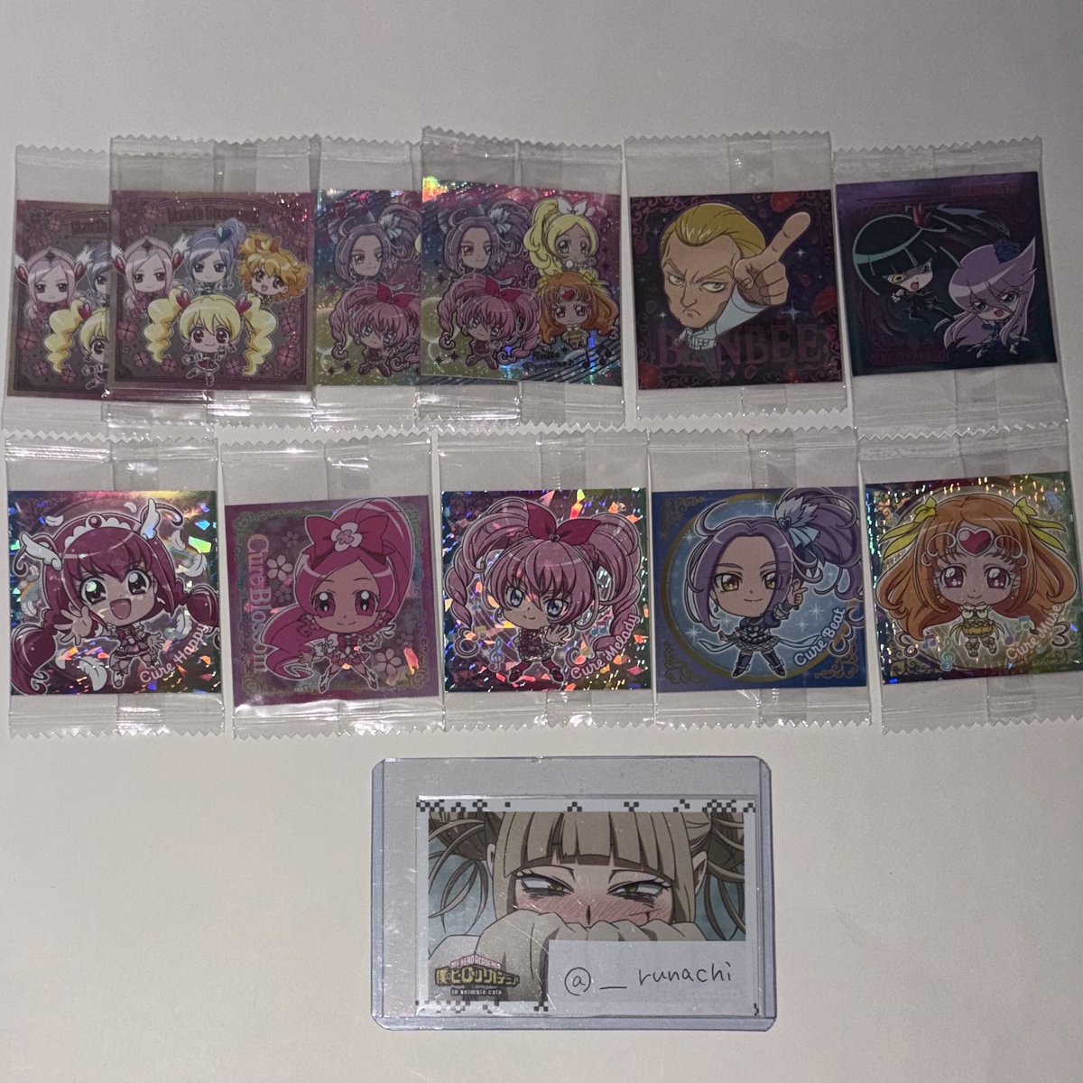 __runachi's tweet photo. 【 譲渡 交換 】 プリキュア シール ウエハース 名探偵プリキュア

譲｜画像参照

求｜画像1　120円＋送料
　　画像2　60円＋送料
　　or 異種キュアアンサー

⚪︎郵送にて
⚪︎paypay
⚪︎画像1は画像2から同数〜倍数お迎え必須

よろしくお願いいたします。 https://t.co/aRRg7jj4uR