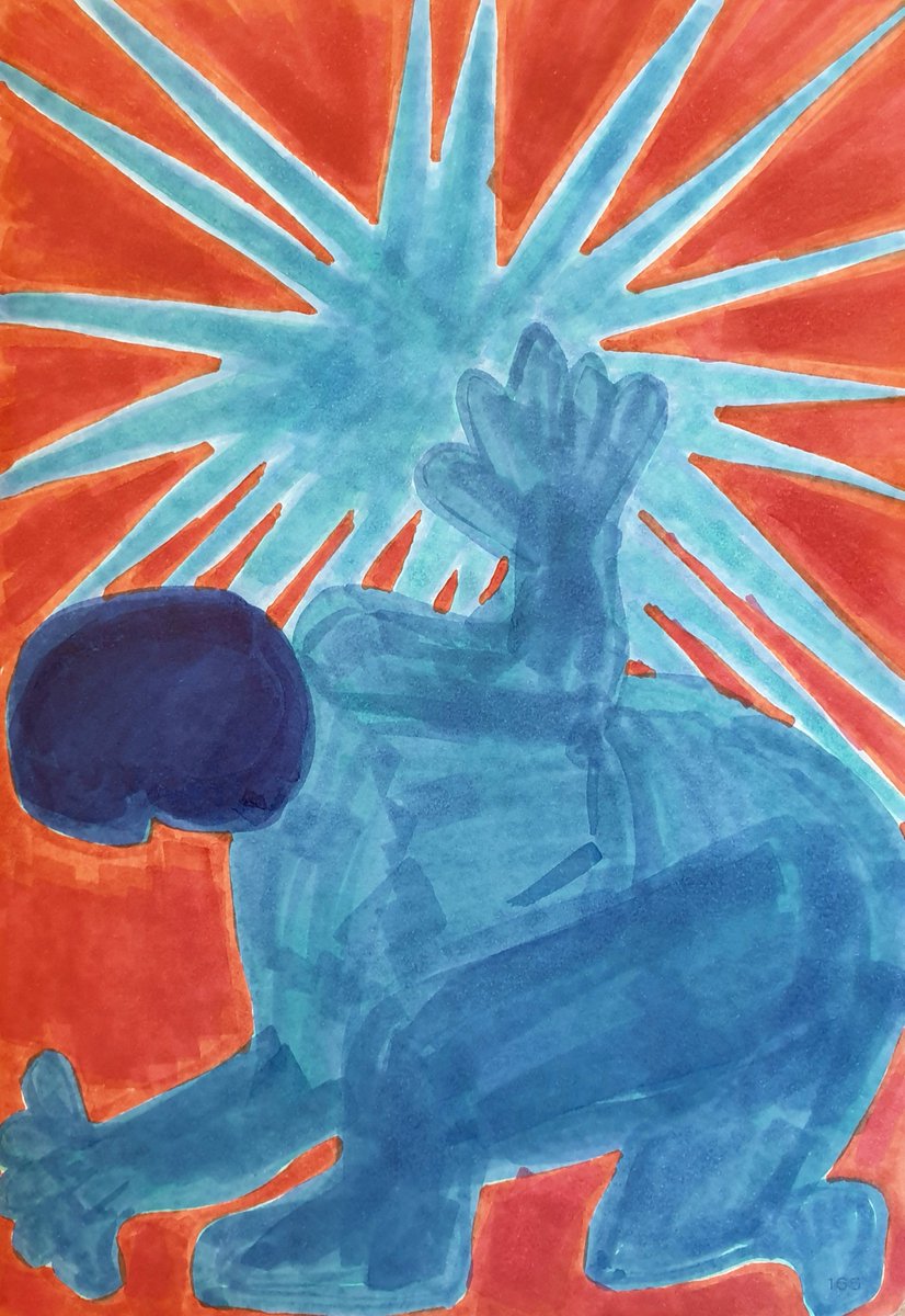 dacylrunnacles's tweet photo. From my sketchbook... 'The Star of Gilgamesh' #dacylrunnaclesart https://t.co/60HSQMTpYt