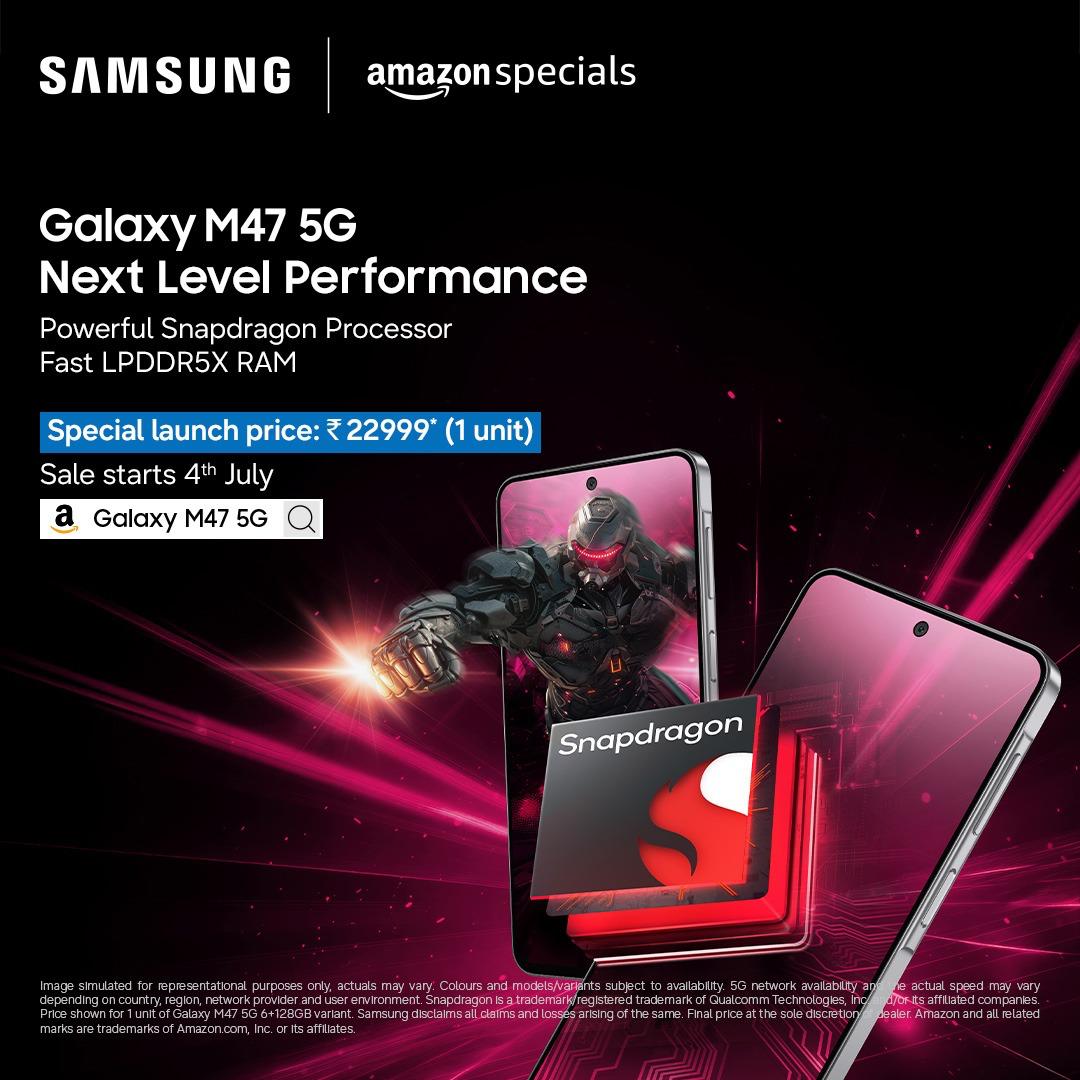 itsvedantic's tweet photo. Jab specs aur pricing dono surprise kar dein... tab screenshot lena toh banta hai. 📸 #GalaxyM47SaleIsLive
Buy Now: https://t.co/evxcx670Zw https://t.co/fyCAHqOgFO