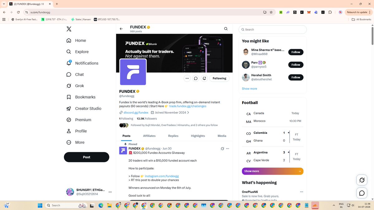 Sujit35212614's tweet photo. @OverTradess @fundexgg check it bro all done https://t.co/CFkJ8tXoDT