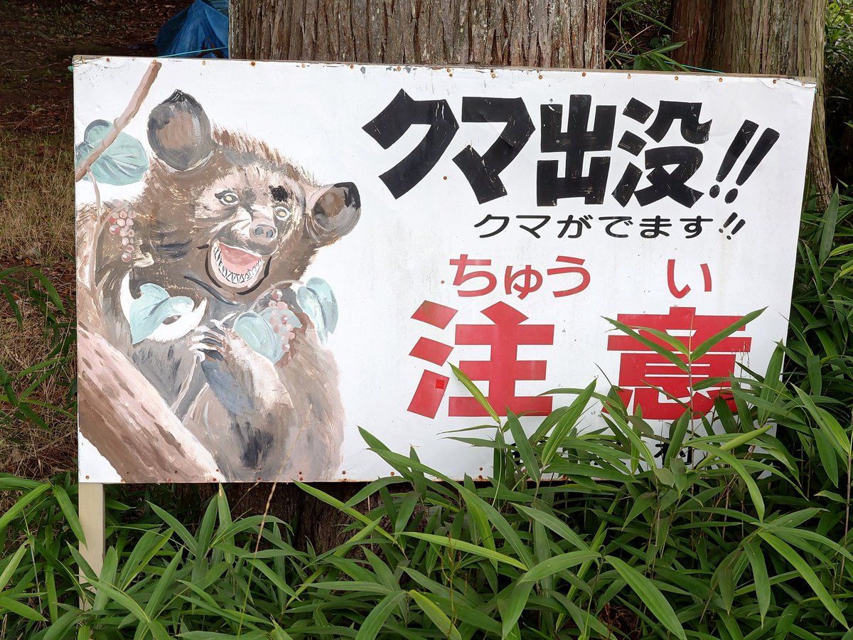 ToyPoodle439's tweet photo. クマに注意！ https://t.co/cYUZduo4Lx