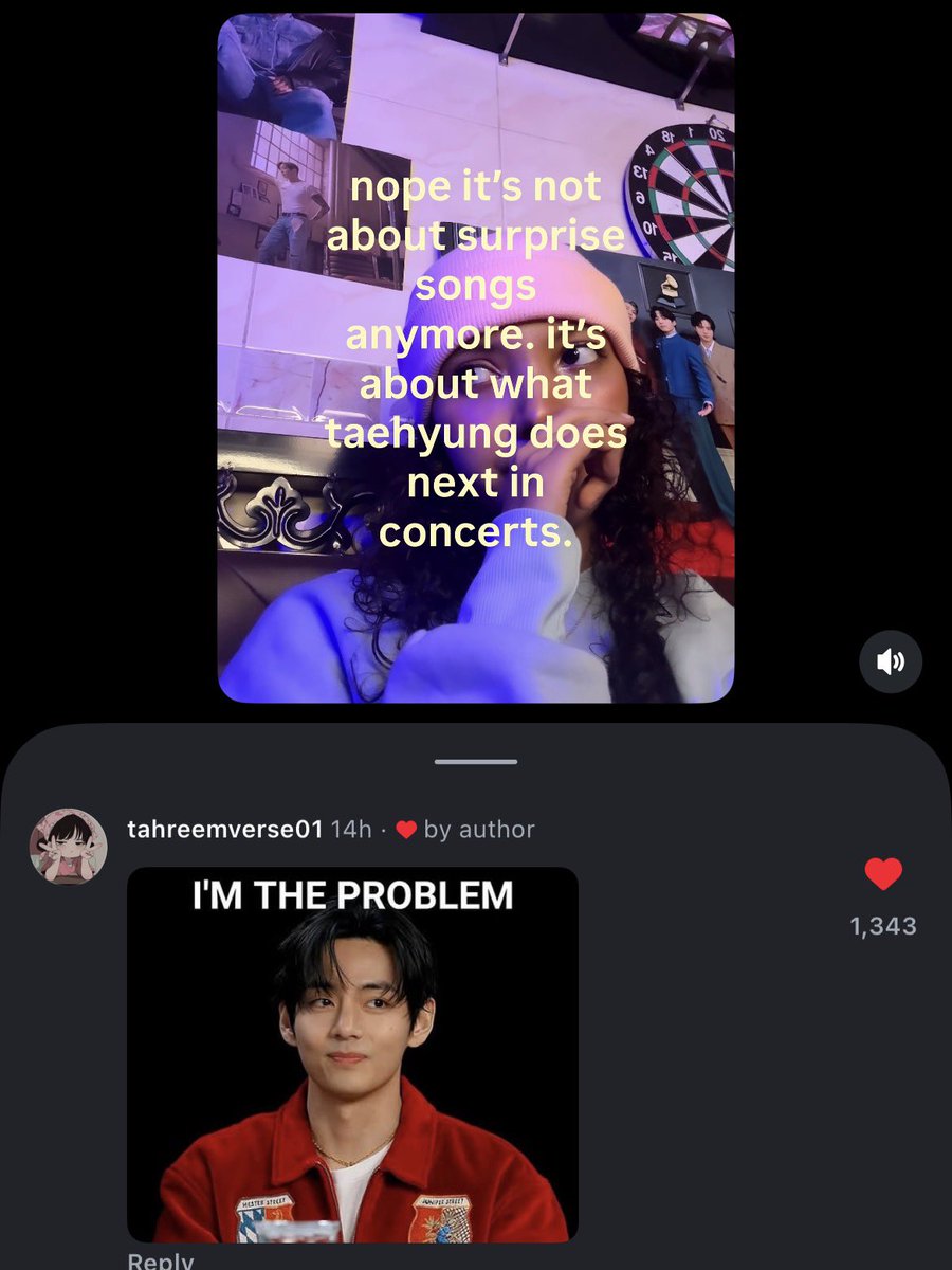 whaliev_'s tweet photo. The post and the comment 😭😭😭 Taehyung what have you done??? https://t.co/A1AhMVYvmy