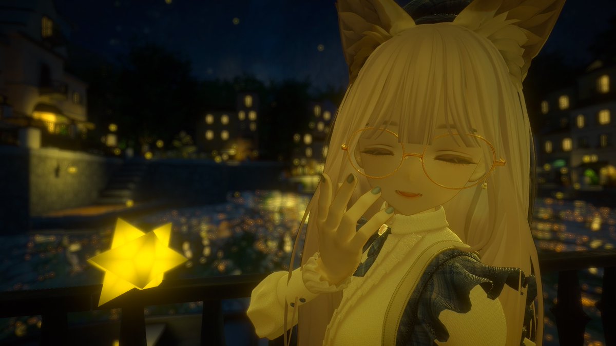 C6H4Cl2yami_VT's tweet photo. #VRChat
#Marycia3D 

「夜景、綺麗ですね」 https://t.co/5rtgTI6RYb
