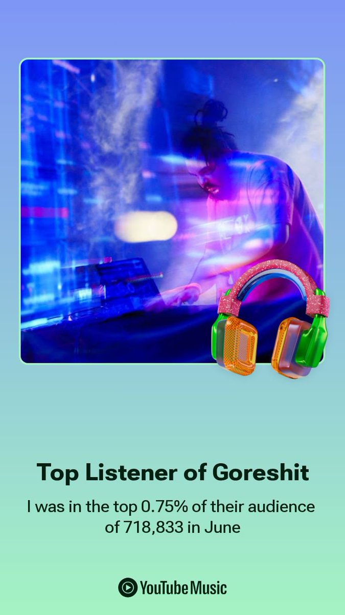 Janmeeba's tweet photo. Wooooooooo, one of the #TopFan's of #Goreshit on #YoutubeMusic last month! :D
#Breakcore #Lolicore #Rave #music https://t.co/gnbHFiZqtn