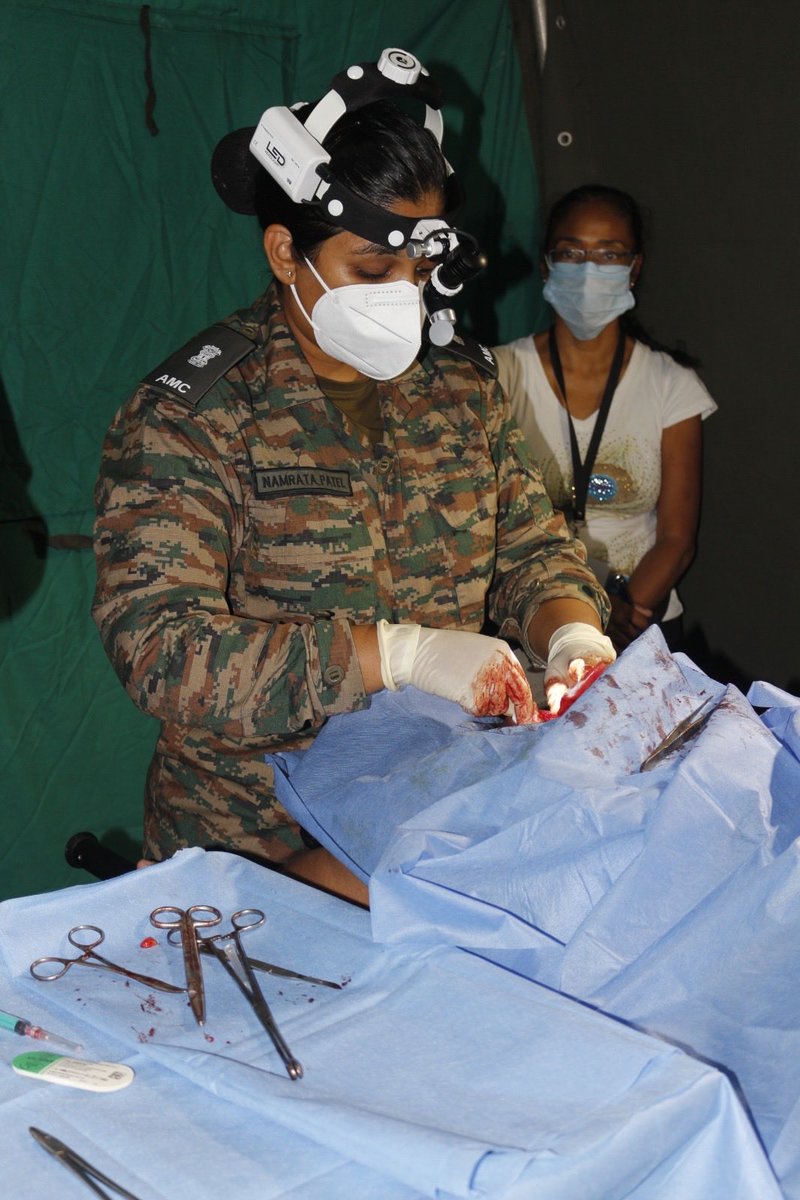 MEAIndia's tweet photo. Caring for people 

The Army Field Hospital continues to serve affected communities.

#OperationAmistad https://t.co/QU7maveVsc