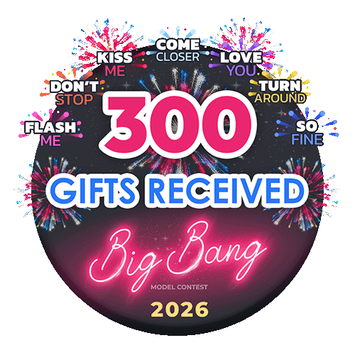 zoeyoncam's tweet photo. I love my new 300 Gifts badge! Thank you to all my #Flirt4Free friends for making this possible!
 https://t.co/6jov9b9loo https://t.co/EWkfh7hZNa