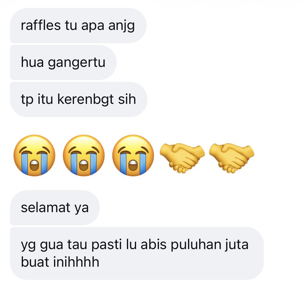jaemberryna_'s tweet photo. HAH RAME BGTTT😭😭😭 btw ini temen dekettt akuuu ahahhaa , ini respon dia after aku kasih tau menang hi bye🥹🫰🏻 sangat2 lucky punya temen yg support kecegilan akuuh😭🤍🤍 https://t.co/CwW00HXGJe