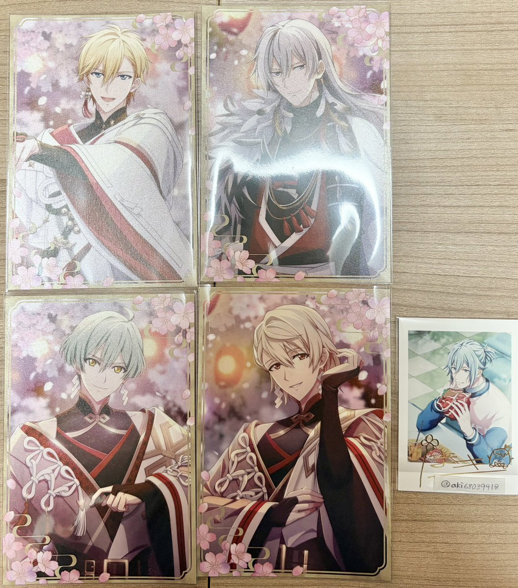 aki68039918's tweet photo. 【交換/譲渡】アイドリッシュセブン アイナナ 吉兆の調べ 吉兆 ポスカ ポストカード

譲 
ナギ 千 悠 巳波

求
定価(＋送料)
壮五 楽

大阪市内手渡しor郵送
検索からもお気軽にお声掛けください。 https://t.co/Eein2RpT6h