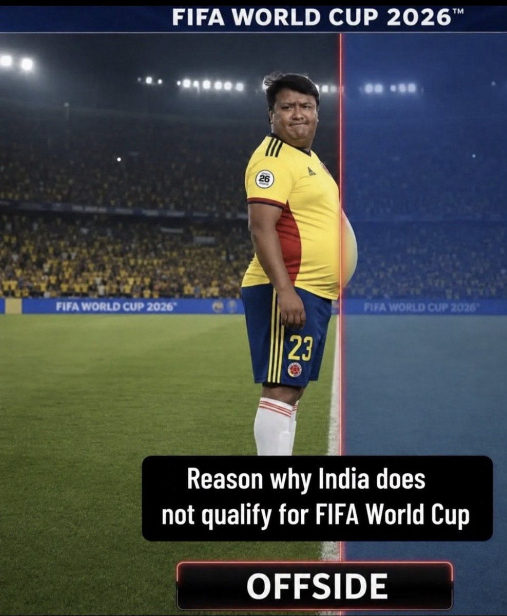 AnchalMehta11's tweet photo. Root cause Analysis of India’s bad performance in Football 😂 #fifa #football https://t.co/xW2dMvmVA2